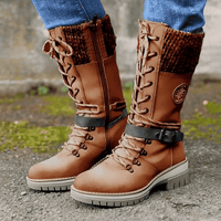 FrostLuxe™ - Schnürstiefel für den Winter – Braun