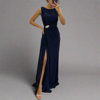 Thea | Elegantes Maxikleid für besondere Momente – Marine