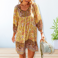 Matilda | Bohemian Kleid – Gelb