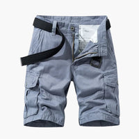 Herren Cargoshorts mit Taschen und Gürtel für den Sommer – Marine