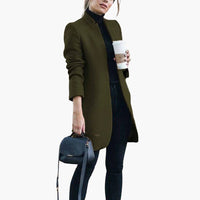 Trenchcoat im Casual Stil für Damen – Grün
