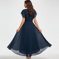 Quenara - Elegantes Abendkleid in A-Linie – Marine