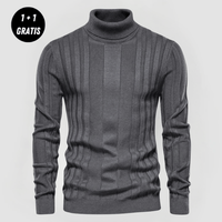 JAN - ROLLKRAGENPULLOVER AUS STRICK (1+1 GRATIS) – Dunkelgrau