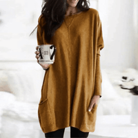 NINA - ÜBERGROßER PULLOVER – Orange