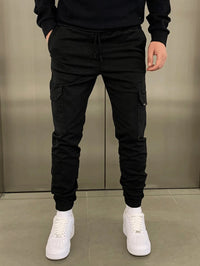 Max | This Stretch-Cargohose Herren klassisch modern – Schwarz