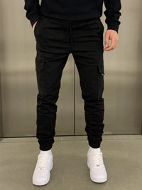 STEFANO™ | STRETCH KOMFORT-CARGOHOSEN – Schwarz