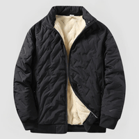 HENDRIK - NYLONJACKE MIT PLÜSCHFUTTER – Schwarz