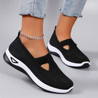 Heidi-Mode | Rutschfeste Ergonomische Damenschuhe – Schwarz