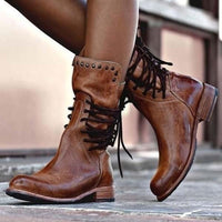 Agnes® | Lederstiefel – Braun