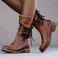 Odalinde | Premium Lederstiefel für ultimativen Komfort – Braun