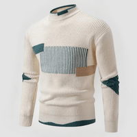 MAIK - ENG ANLIEGENDER STRICKPULLOVER – Beige