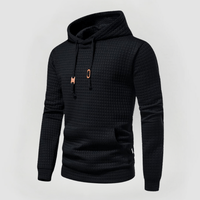 ADAM - PULLOVER MIT VERSTELLBARER KAPUZE – Schwarz