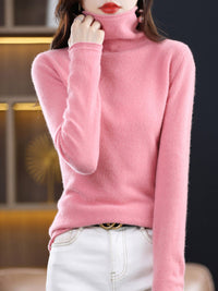 Yiesell | Pure Wol Rollkragenpullover – Pi Rosa