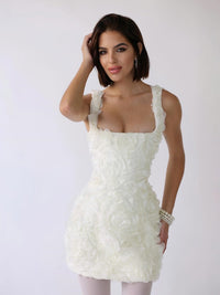 Beatrixana | Damen Minikleid – Weiß