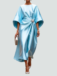 Isadora - Elegantes Maxikleid im zeitlosen Design – TURKIS