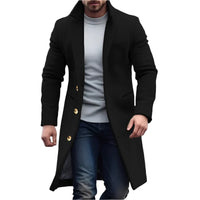 Kaspar® | Klassischer Mantel – Schwarz