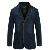 Maverick | Herren-Denim-Blazer – Dunkelblau