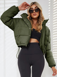 Damen Übergangsjacke mit Kapuze | Kurz – Oliv