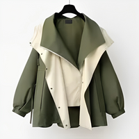 Regenjacke Damen Zweifarbig | Stylisch & Leicht – Grün