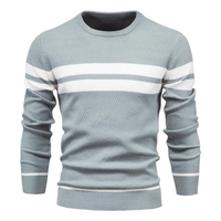 DAWSON - STRICKPULLOVER FÜR MÄNNER – Blau
