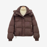 Clara | Winter-Pufferjacke – Kaffee