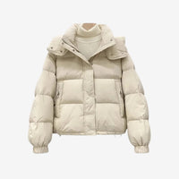 Clara | Winter-Pufferjacke – Off-weiß