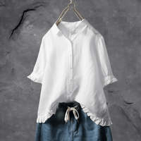 Annalisa | Elegantes Bluse für Frauen – Weiß