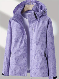 HEIKE - WASSERDICHTE JACKE MIT KAPUZE – Lila