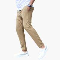 EBERT - ENGER JOGGERHOSE IM CASUAL-STIL – Beige