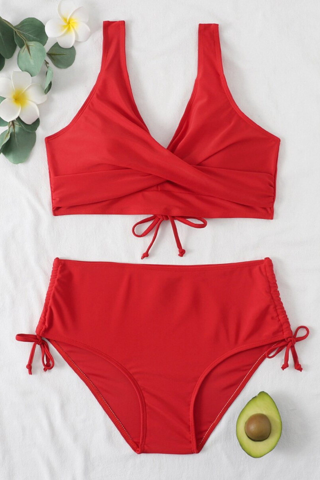 Élisa - Einfarbiger Badeanzug Bikini
