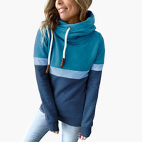 Adriana | Einzigartiger Bunter Hoodie – Blau