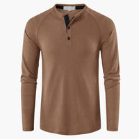 Luca | Stilvolles Langarmshirt im Casual Style – Khaki