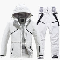 Zweiteiliges Ski Set für Unisex – Weiß