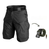 DAMIAN - CARGOSHORTS MIT 7 TASCHEN UND GRATIS GÜRTEL – Schwarz