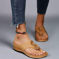 Ursaline | Orthopädische Retro-Sandalen – Dunkelbraun