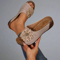 Venlind | Elegante Keil-Sandalen für den Sommer – Cremeweiß