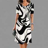 Urswinda | Elegantes Farbverlauf-Sommerkleid – 5ZNBX
