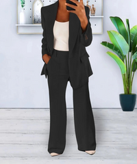 MAIKE - ELEGANTES ZWEITEILIGES FORMAL-OUTFIT – Schwarz