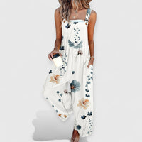 Cindy | Ärmelloser Jumpsuit – Weiß