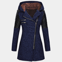 Rosemary™ - Stylische und Gemütliche Winterjacke – Dunkelblau (mit Samtkapuze)