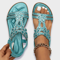 Franziska | Orthopädische Boho-Sandalen aus Premium-Material – Himmelblau
