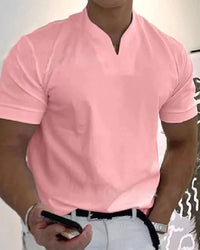 Zeno | Sportliches Herren Shirt – Rosa