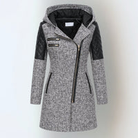 Katrin™ | Elegante warme Winterjacke – Hellgrau