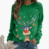 Elina | Weihnachtspullover – Grün