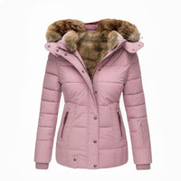 Anna™ | Warmer mit Fell gefütterter Wintermantel – Rosa