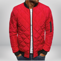 William™ - Premium Stepp-Bomberjacke – Rot