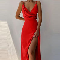 Emilia | Modernes Verfeinertes Abendkleid – Rot