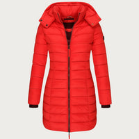 Simone™ | Wasserdichte Winterjacke für Damen – Rot