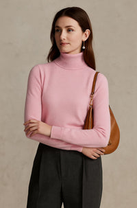 Ella | Damen Kaschmirpullover modern & komfortabel – Hellrosa