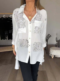 REINHILD - LOCKERE CASUAL-HEMD – Weiß